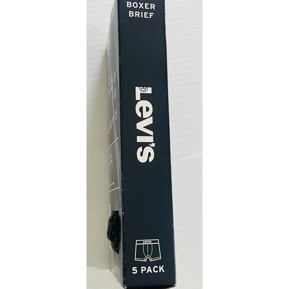 Levi’s Boxer Brief 100% Cotton 5 Pack Men’s XL Style#5MB1986LW1 Color:AST - Picture 4 of 10